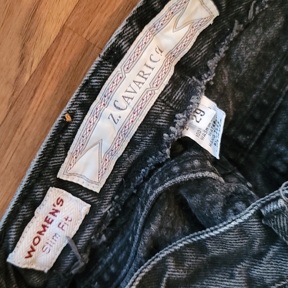 Vintage Z. Cavaricci high waist fringe shorts sz 29 - Picture 9 of 11